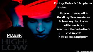 Marilyn Manson - Putting Holes In Happiness [Lyric Video]