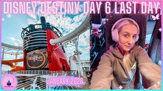 Disney Destiny Cruise Ship Day 6 Disembarkation Solo Travel Miami Airport London Heathrow Jan26 Vlog