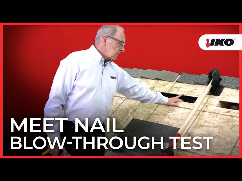 Blow-Through Test - Nailing Shingles with IKO ArmourZone