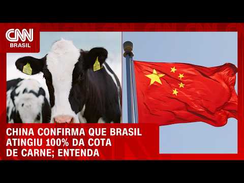 China confirma que Brasil atingiu 100% da cota de carne bovina para 2026 | CNN AGRO NEWS
