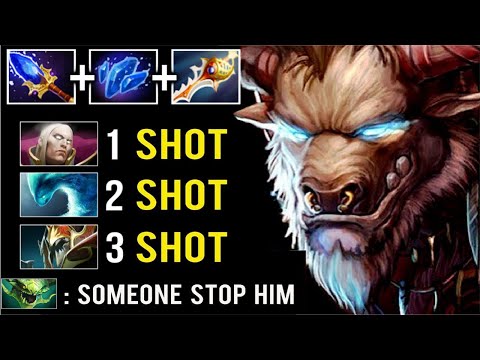 DOTA 1 IMBA HERO IS BACK! Shard + Divine Rapier Tauren 3 Hits Delete All Meta Heroes WTF Dota 2