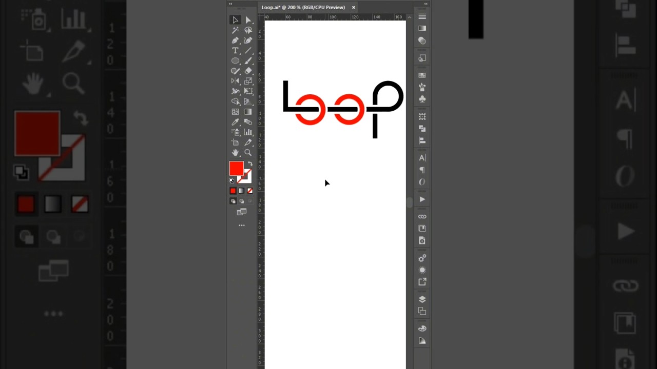 LOOP Logo design tutorial on freelancer contest #looplogo #ytshorts #graphicslab