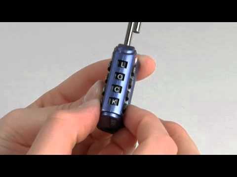Operating the Master Lock 4691DWD TSA-Accepted Password Combination Luggage Lock