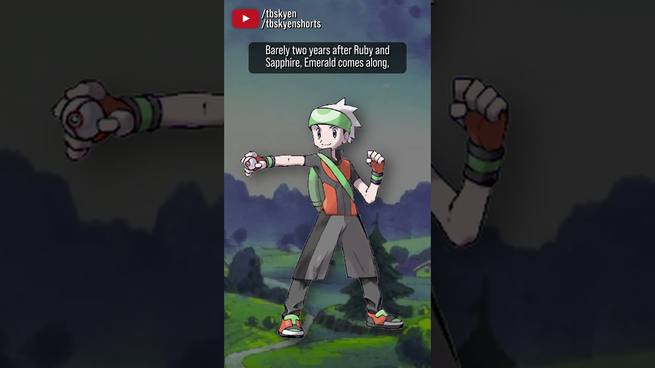 Brendan is three generations of Pokémon protagonist | #pokemon