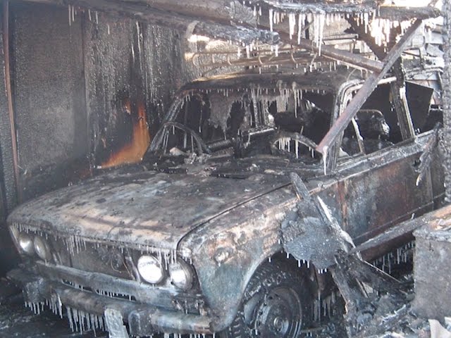 Два дома сгорели в Ангарске