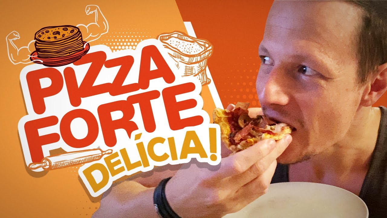 (RECEITA) Como Fazer a PIZZA FORTE! | Pizza Com Massa de Frango Deliciosa