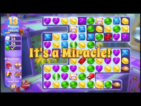 Wonka's World of Candy Level 518 - NO BOOSTERS + FULL STORY 🍫 | SKILLGAMING ✔️
