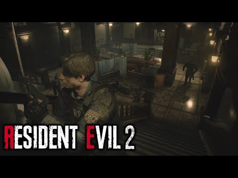 RESIDENT EVIL 2 - Trying to Escape Tyrant (mr.X) on Hardcore