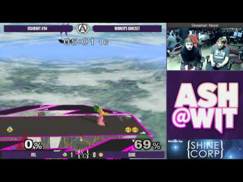 ASL (Sheik) vs Quaz (Peach) - ASH@WIT #94 Melee Bracket