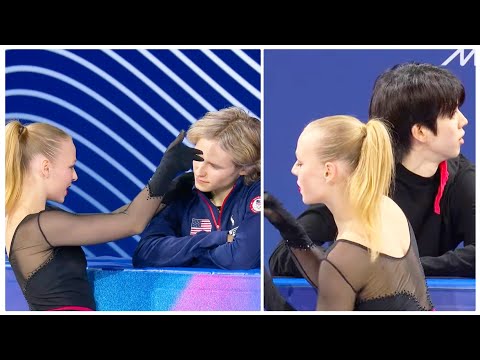 Niina Petrokina Eiskunstlauf-Gala-Auftritt bei den Olympischen Spielen mit Ilia Malinin & Junhwan...