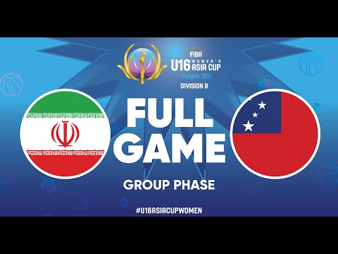 Group Phase | Iran v Samoa | Full Basketball Game | FIBA U16 Women's Asia Cup 2025 - Division B