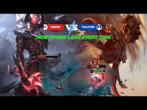 LL Abow - How to Win as Yasuo vs Taliyah every time! | Yasuo to Master