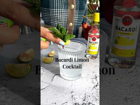 Amazing New Year's Eve Cocktails | Bacardi Limon Cocktail🍸🍹 🍋💛 | #hungerherb #cocktail #shortsfeed