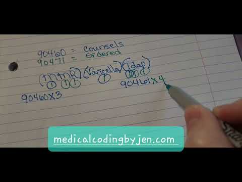 Immunizations Examples Tips Medical Coding Exam Practice + Homework Marking CPT Codes