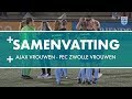 Samenvatting Ajax Vrouwen - PEC Zwolle Vrouwen