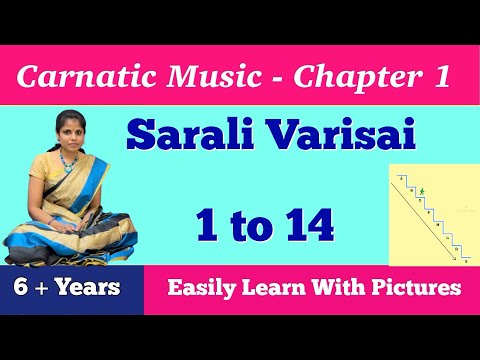 Sarali Varisai - 1 to 14 |Chapter-1 in Carnatic Music #carnatic #carnaticmusic #carnaticvocals