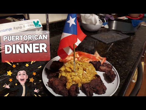 Puerto Rican #dinner; mofongo carne frita and...