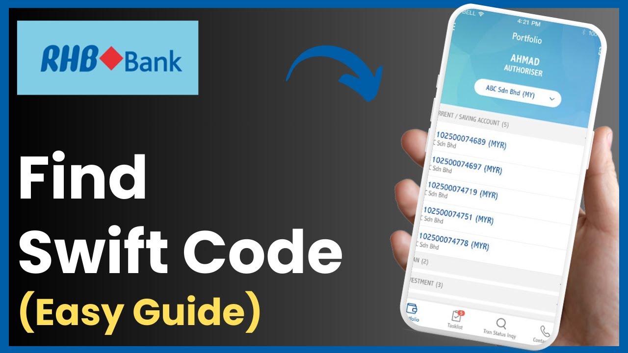 How To Find RHB Bank Swift Code