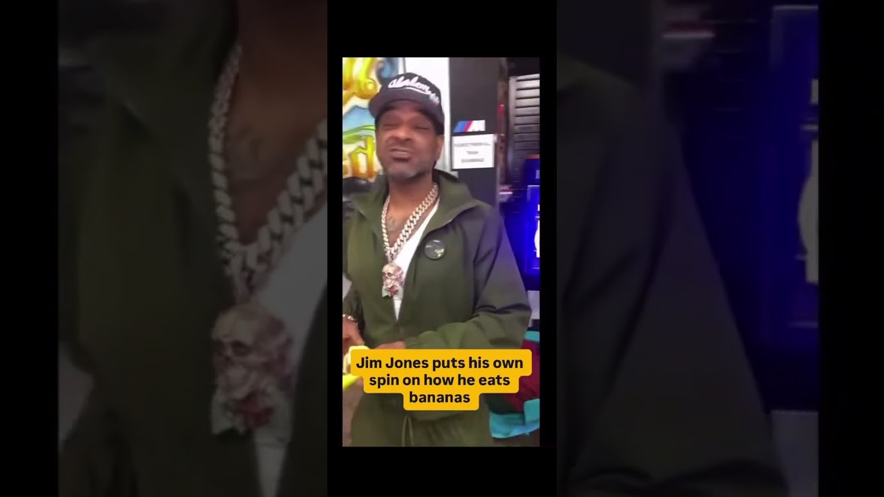 Jim Jones Explains How He Eats Bananas 👀
