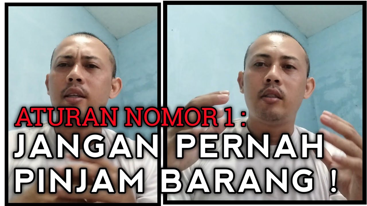 Rule number 1: don't borrow things you need, but buy them immediately!