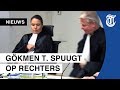 Gökmen T. misdraagt zich in rechtbank