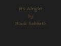 Black Sabbath - It's Alright 