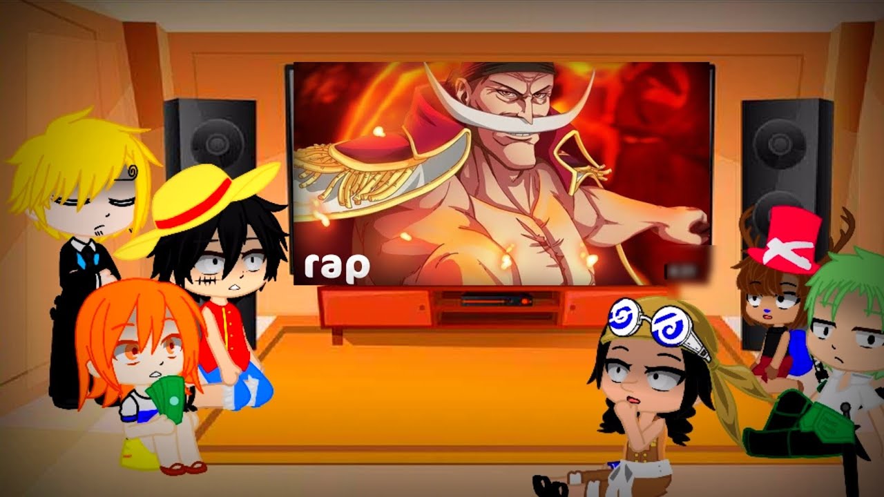 |🏴‍☠️ MUGIWARAS REACT👒| Rap do Barba Branca  (One piece)| O Homem Mais Forte Do Mundo| M4RKIM...(🇧🇷)