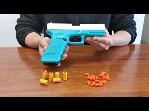 Glock 18C Auto Shell Ejecting Blowback Blaster Toy Gun Unboxing and Review 2022 - Realistic Pistol