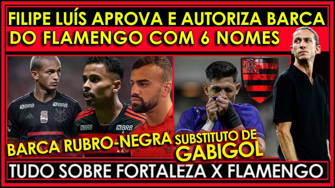FILIPE LUÍS DÁ AVAL PARA BARCA NO FLAMENGO | NOVO NOME PARA SUBSTITUIR GABIGOL | ESCALAÇÃO DO FLA E+