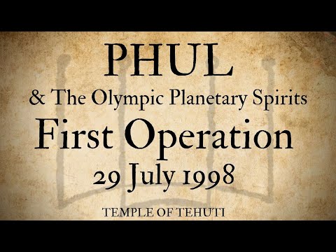 ARBATEL of Magic: PHUL & The Olympic Planetary Spirits | HERMETIC MYSTERY SCHOOL with Frater R∴C∴