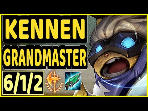 POSS (KENNEN) - 6/1/2 KDA GAMEPLAY - KR Ranked GRANDMASTER