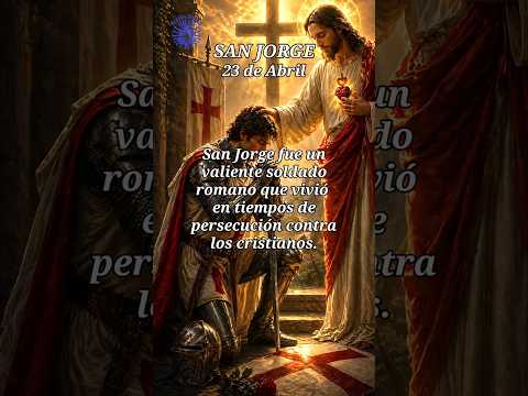 🙏SAN JORGE⚔️ Valor, fe y victoria! ✝️ #santoscatólicos #sanjorge #fecatólica #mensaje