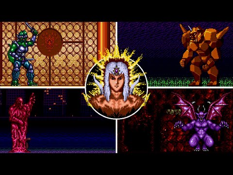 Shadow Blasters (Genesis) All Bosses (No Damage, Hard)