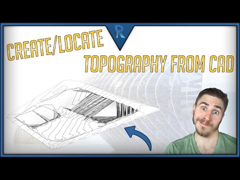 Create/Locate Topography with CAD File | Revit
