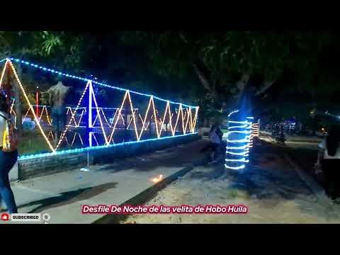 Desfile De Noche de las velita de Hobo Huila