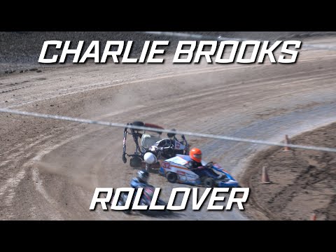 SKAA Karts Juniors: Charlie Brooks Rollover - Latrobe Speedway