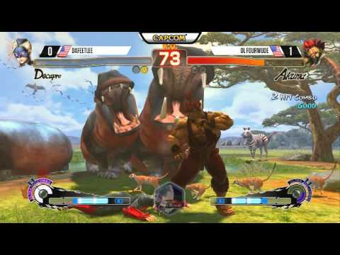 DaFeetLee (Decapre) vs DL Fourwude (Akuma) - CEO 2015 USF4 - 720p 60fps
