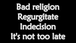 Bad Religion - Self Titled '85 (Lyrics)