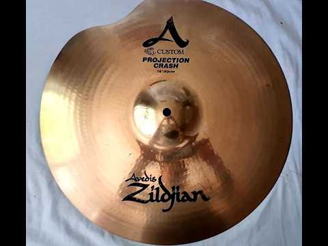 Zildjian 16" A Custom Projection Crash Cymbal 1996 - Present REPAIRED Good - Brilliant image 6