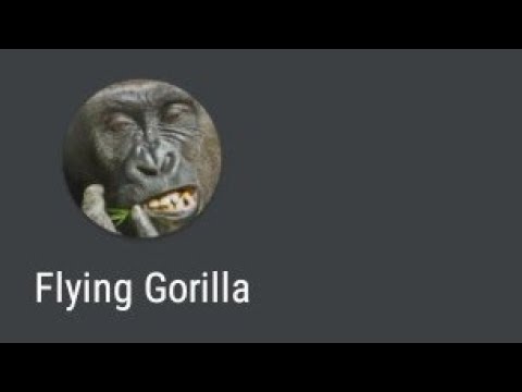 G L Y I N G. F O R I L L A (flying gorilla)