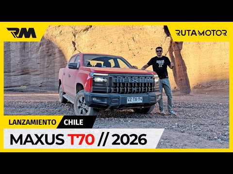 Maxus T70 - La hermana mayor de la T60 tiene el motor diésel cuatro cilindros más potente en Chile