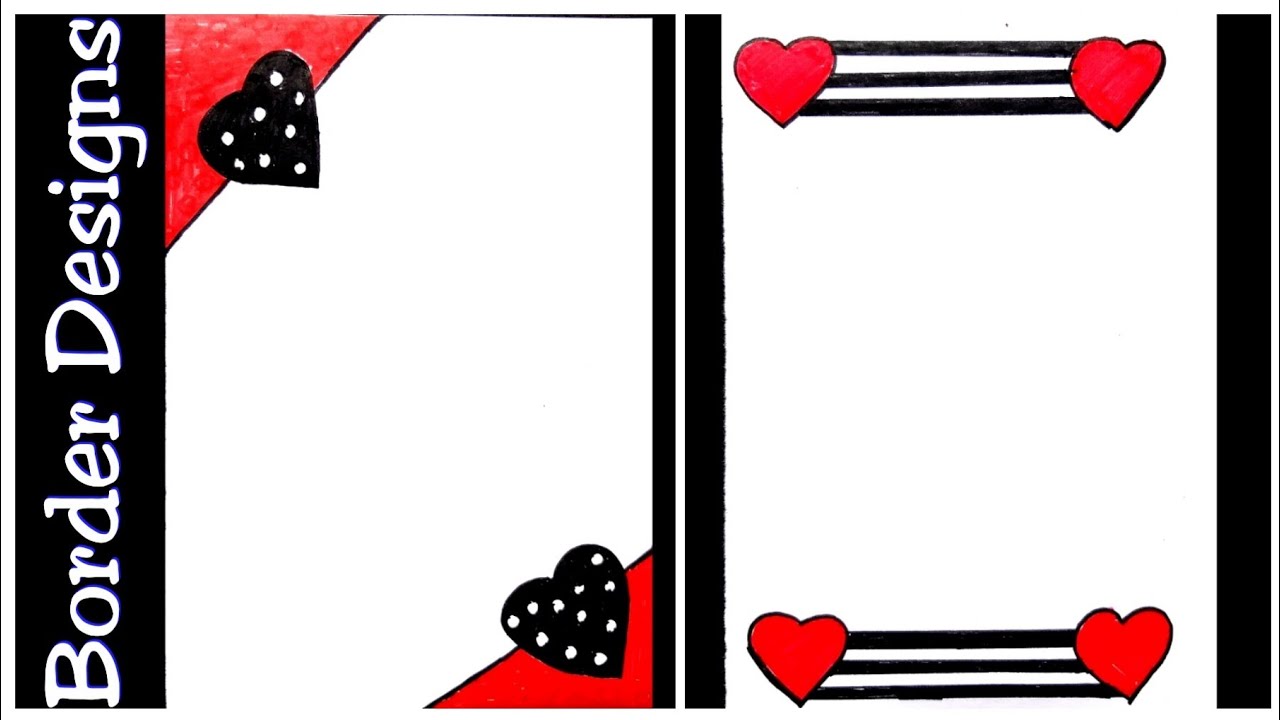 Download Heart Simple Border Designs For Projects Handmad