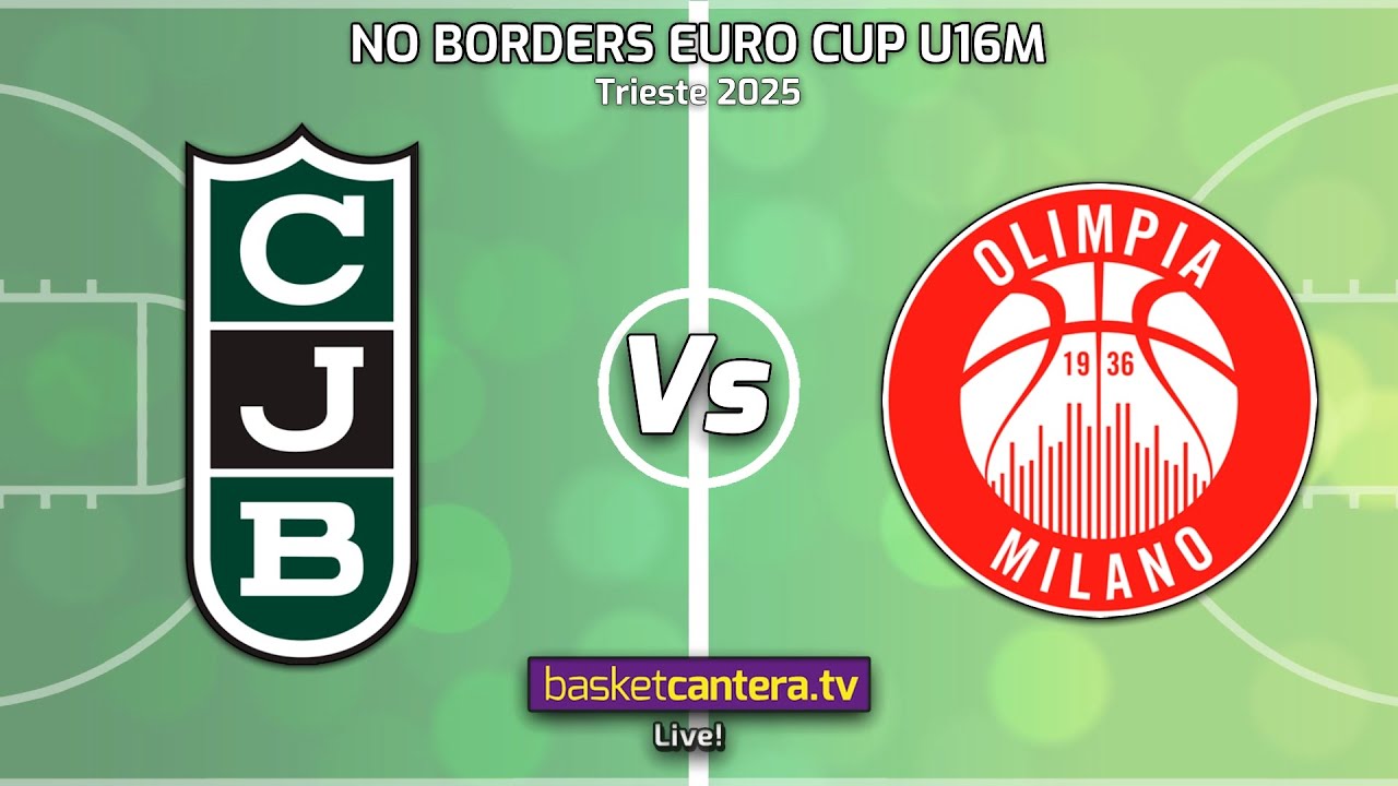 #Live U16M JOVENTUT BADALONA vs ARMANI MILANO. 3/4 Puesto. Tournament No Borders Euro Cup Trieste-25