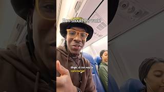 Where is the perfect seat on the plane? #husbandwife #travelblogger #blacklove