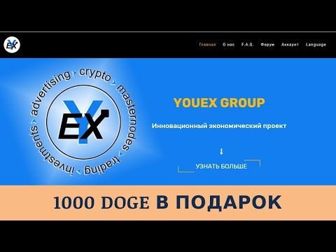 Youex Group отзывы 2019, mmgp, обзор, 1000 Doge в подарок!