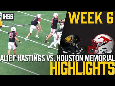 Houston Memorial Stays Unbeaten, Tops Alief Hastings 34-17