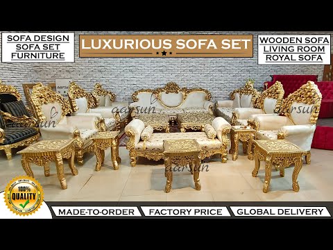 Antique Gold Carved Sofa Sets: Masterpieces Video