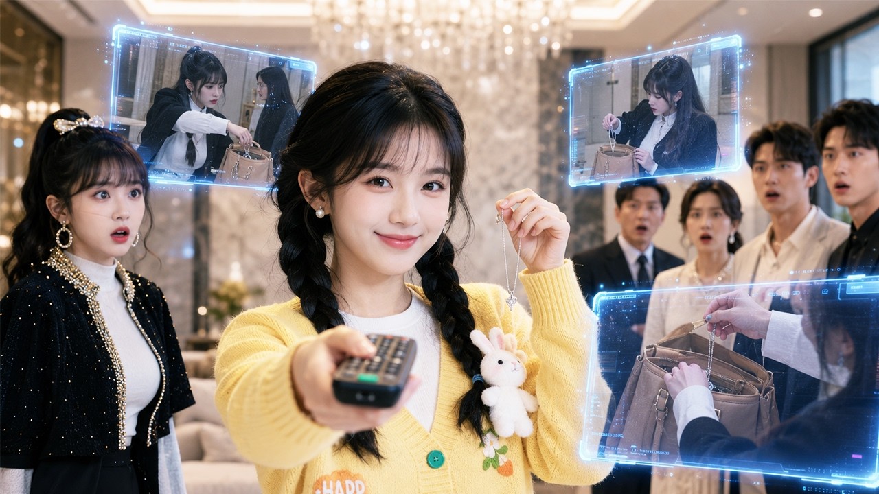 真千金回豪门首日，养女偷塞珠宝栽赃她偷窃。她反手调出三台摄像头录像，全场看完鸦雀无声。养女脸绿了，全家人傻眼：她身上到底藏了多少摄像头？