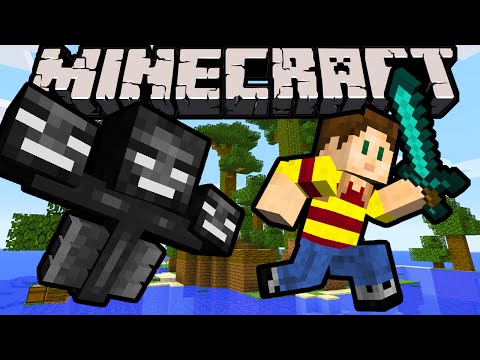 Minecraft Wither Island 1.8 Adventure Map Search for the Skulls, Undead Minions, Wither Boss Battle