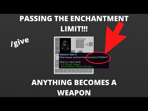 How To Pass the Enchantment Limit in Minecraft Using Commands (OP Weapons)(1.16+)